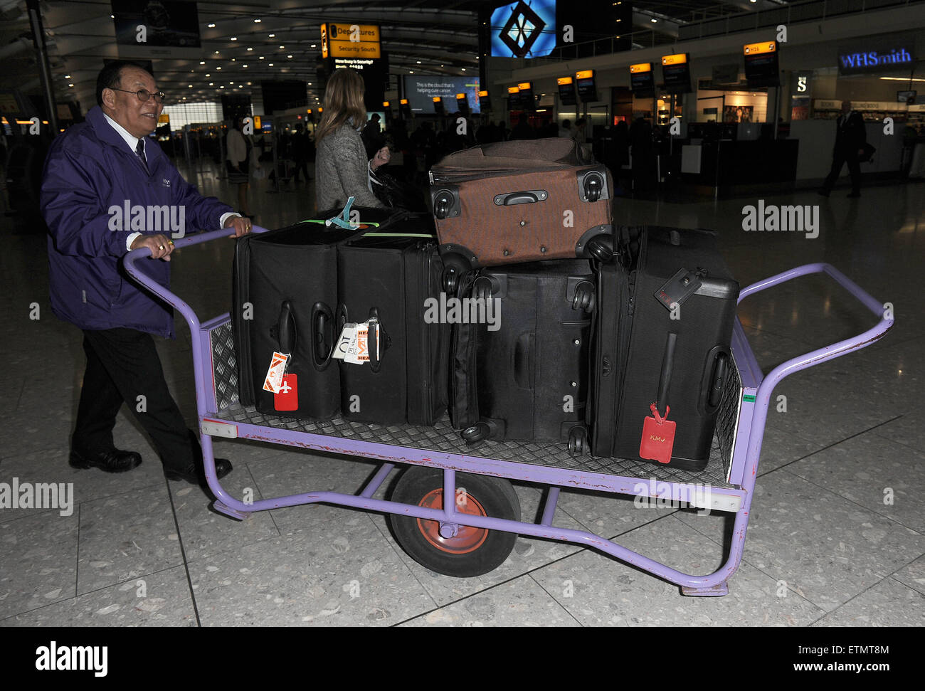 Kylie Jenner jets out of Heathrow Airport, following a promotional visit to  London Featuring: Kylie Jenner, luggage Where: London, United Kingdom When:  15 Mar 2015 Credit: Will Alexander/WENN.com Stock Photo - Alamy