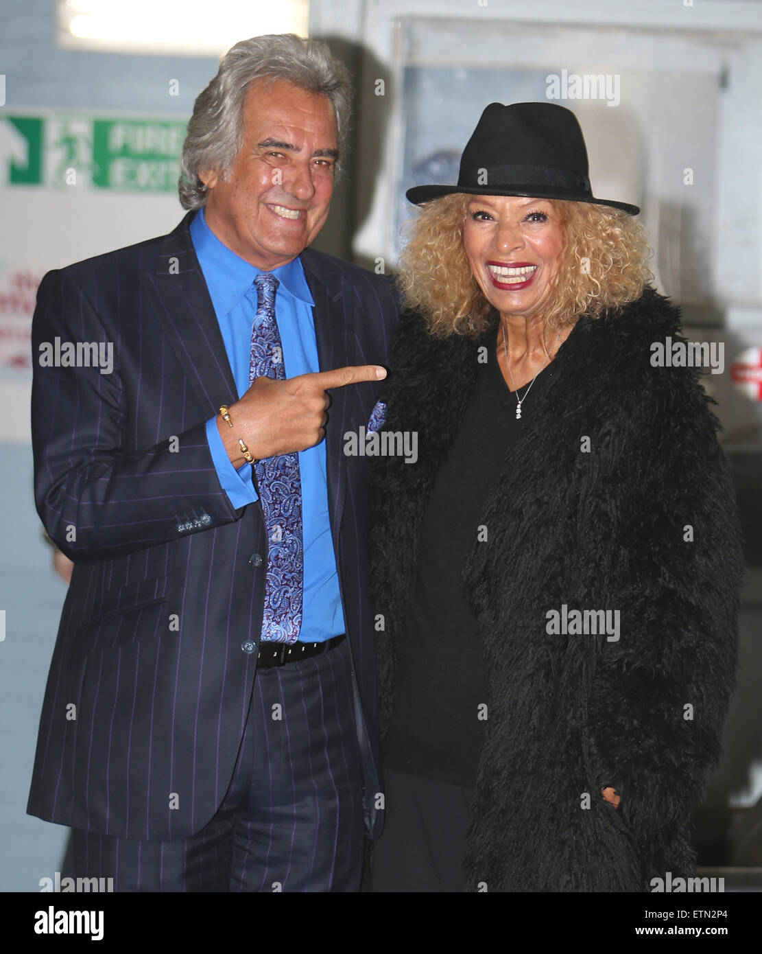 David Dickinson and his wife, Lorne Lesley outside the ITV studios  Featuring: David Dickinson, Lorne Lesley Where: London, United Kingdom When: 16 Mar 2015 Credit: Rocky/WENN.com Stock Photo