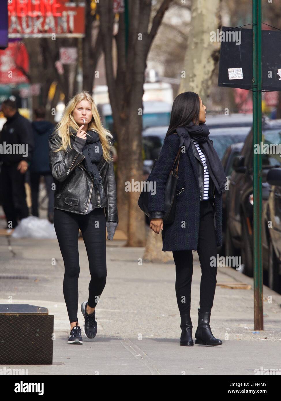 Model Elsa Hosk out and about in New York City Featuring: Elsa Hosk Where:  New York City, New York, United States When: 16 Mar 2015 Credit: Alberto  Reyes/WENN.com Stock Photo - Alamy