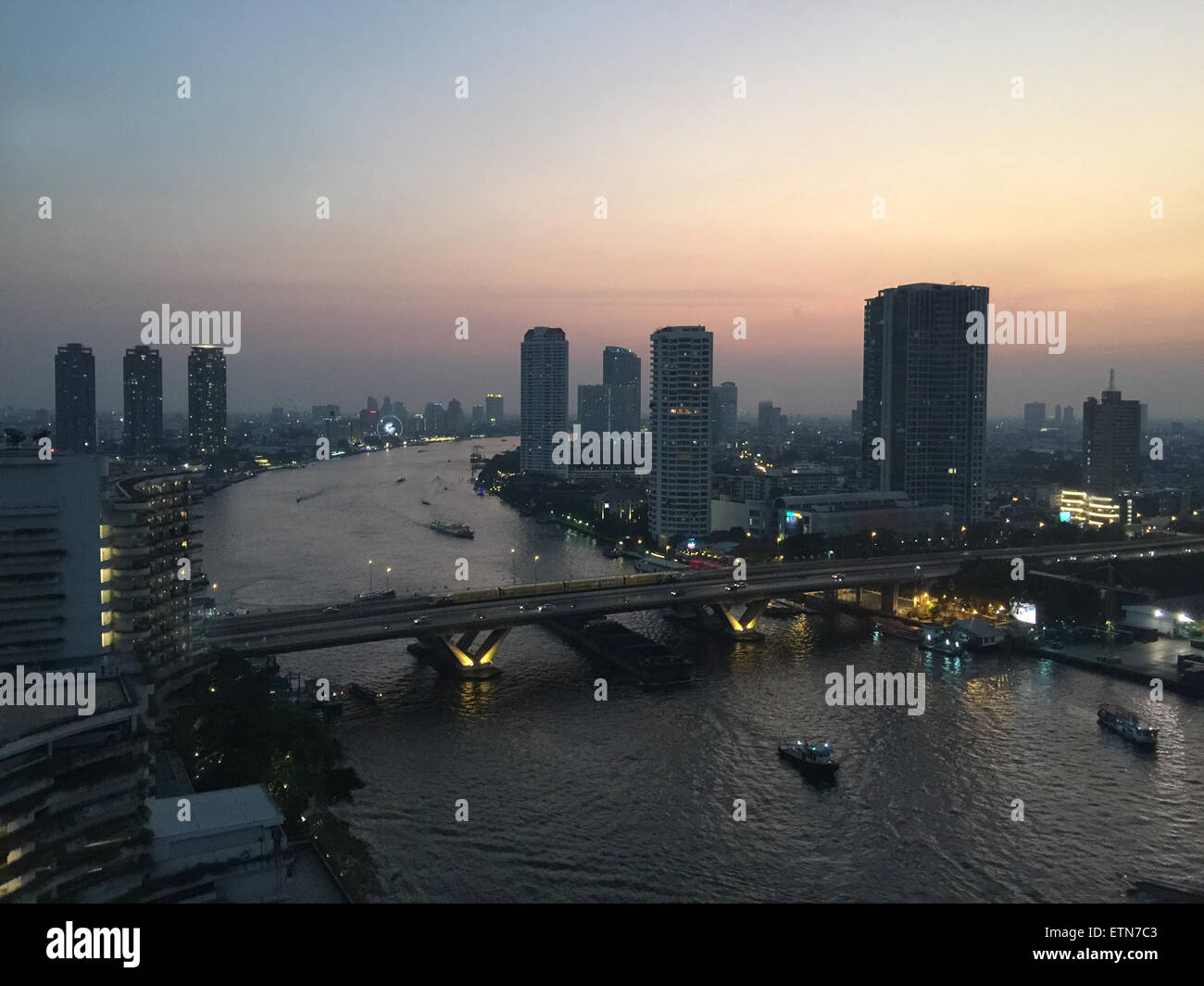 Bangkok skyline at night, Thailand Stock Photo - Alamy