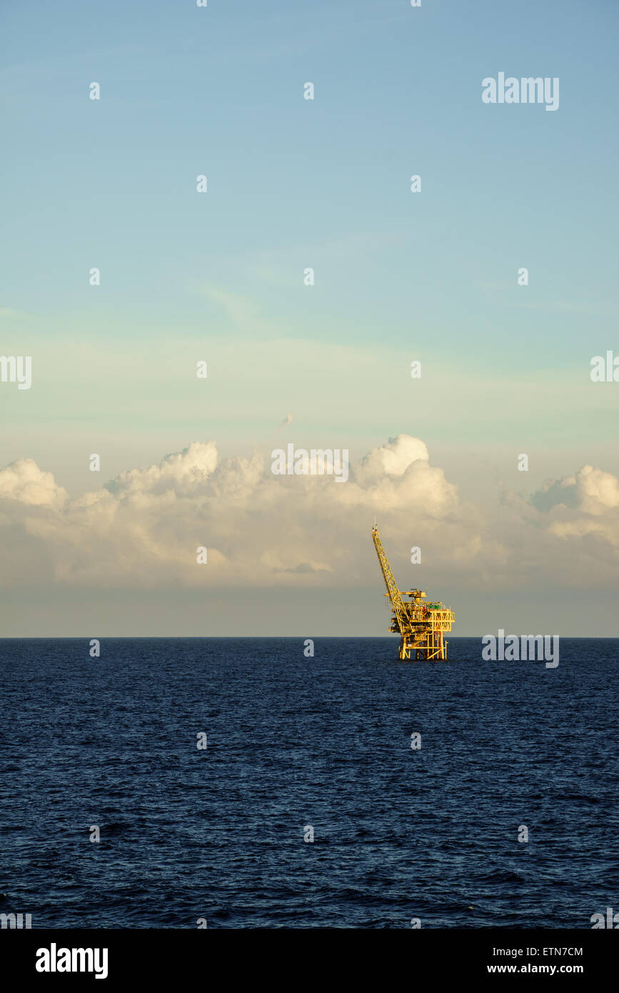 Offshore gas platform Stock Photo