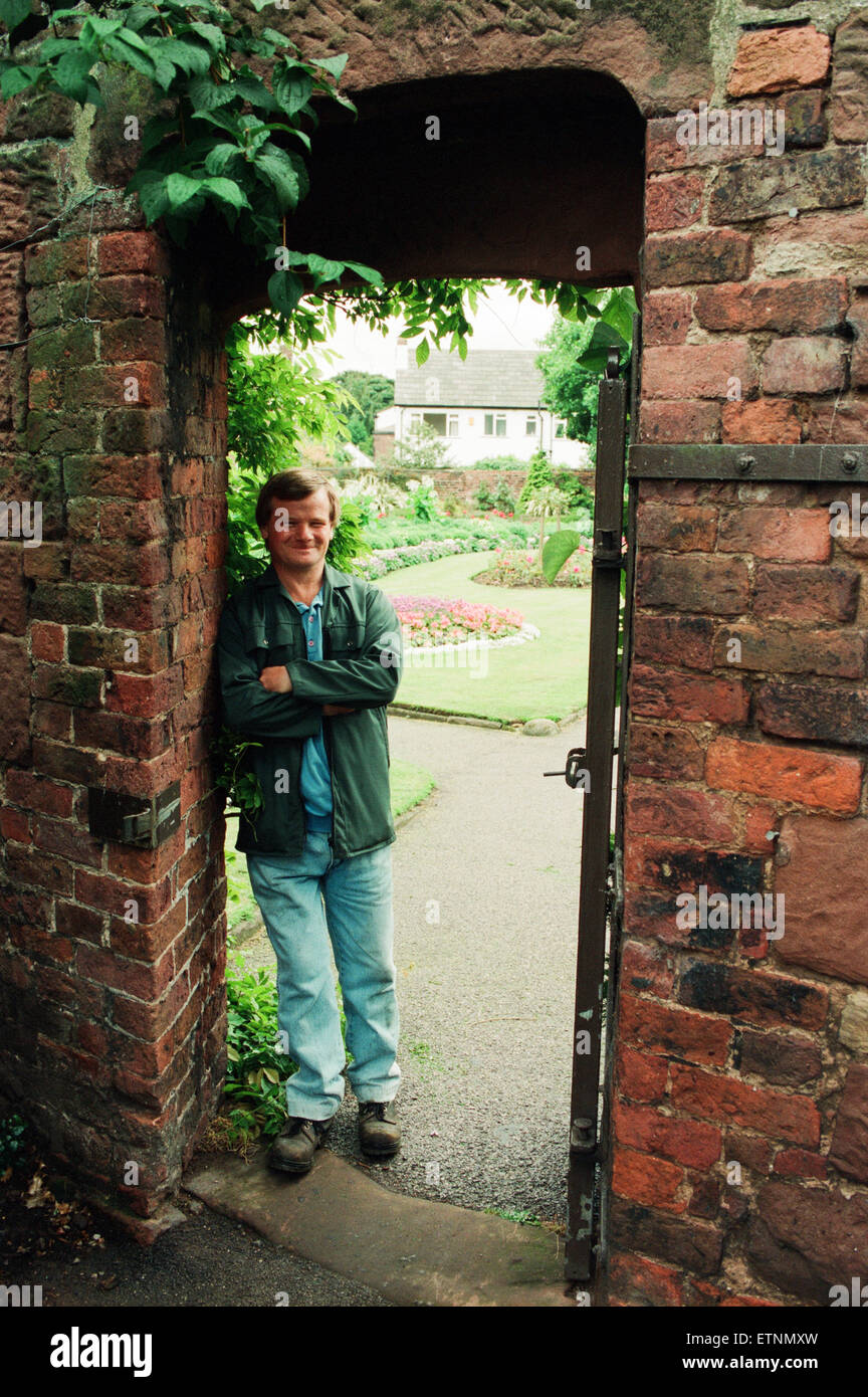 Entrance to Secret Garden, Reynolds Park, Woolton, Liverpool, 1st September 1994. Stock Photo