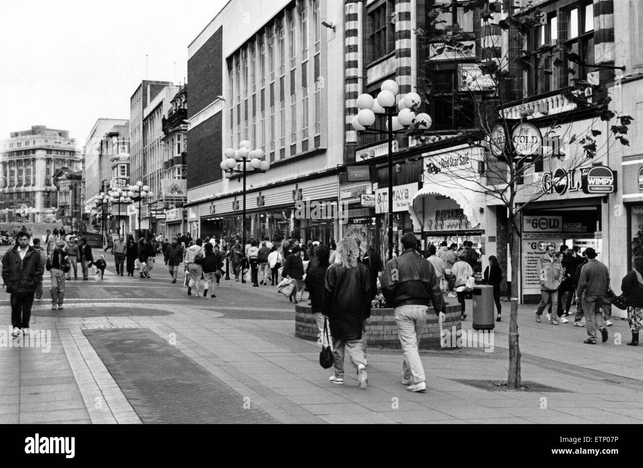 Church Street, one of Liverpool's shopping areas. Church Street