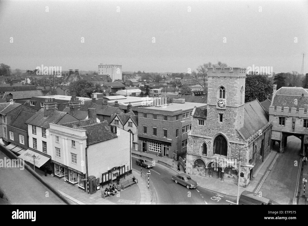 Views of Abingdon, Oxfordshire (formerly Berkshire). 26th April 1967. Stock Photo