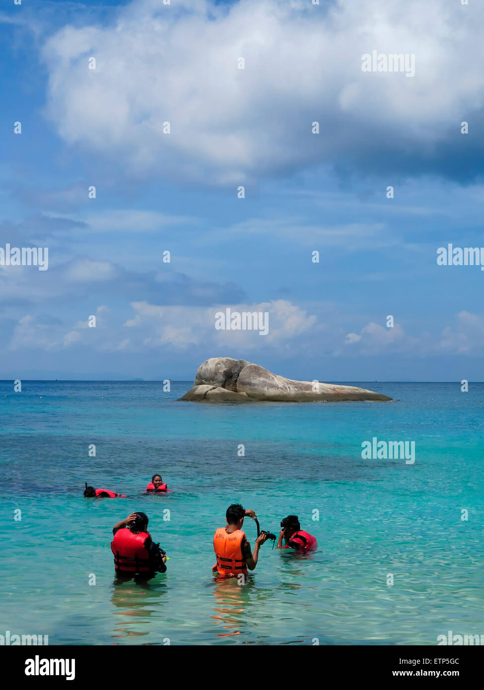Snorkeling at Pulau Perhentian Besar, Perhentian Islands, Malaysia