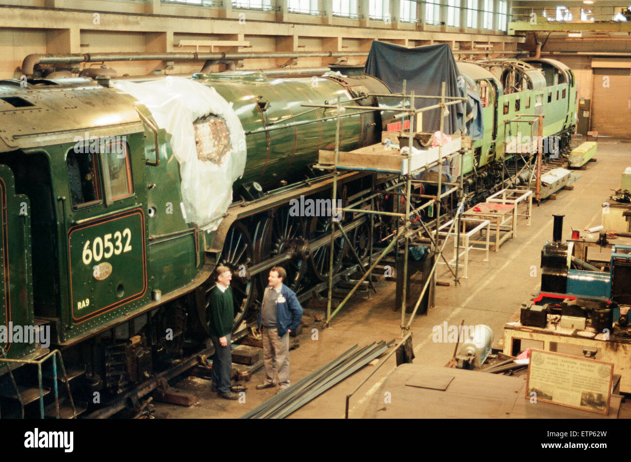 ICI Train Preservation, 4th January 1994. Dave Pearson (left