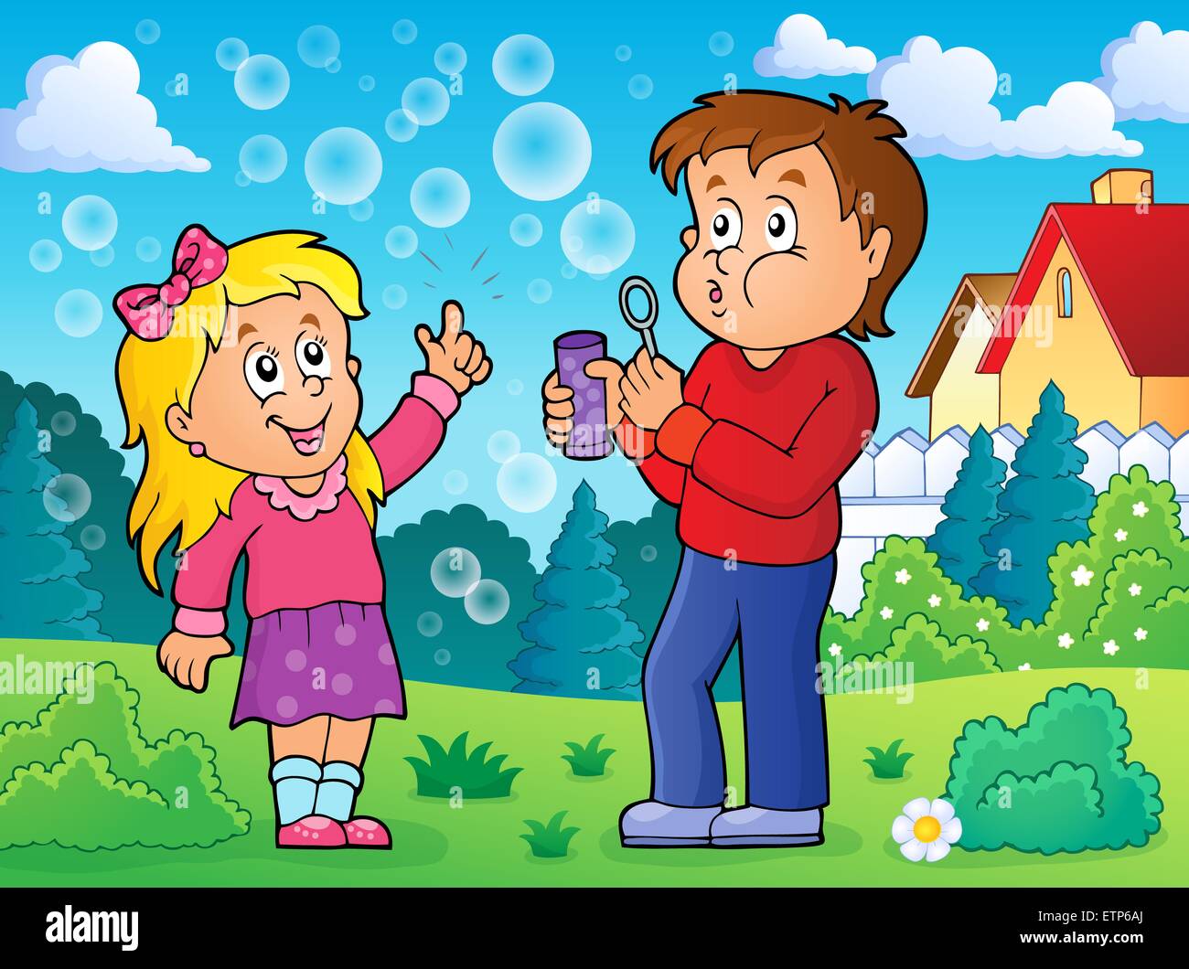 Premium Photo | A 5yearold Boy Is Playing With A Bubble Machine White Background 264450116