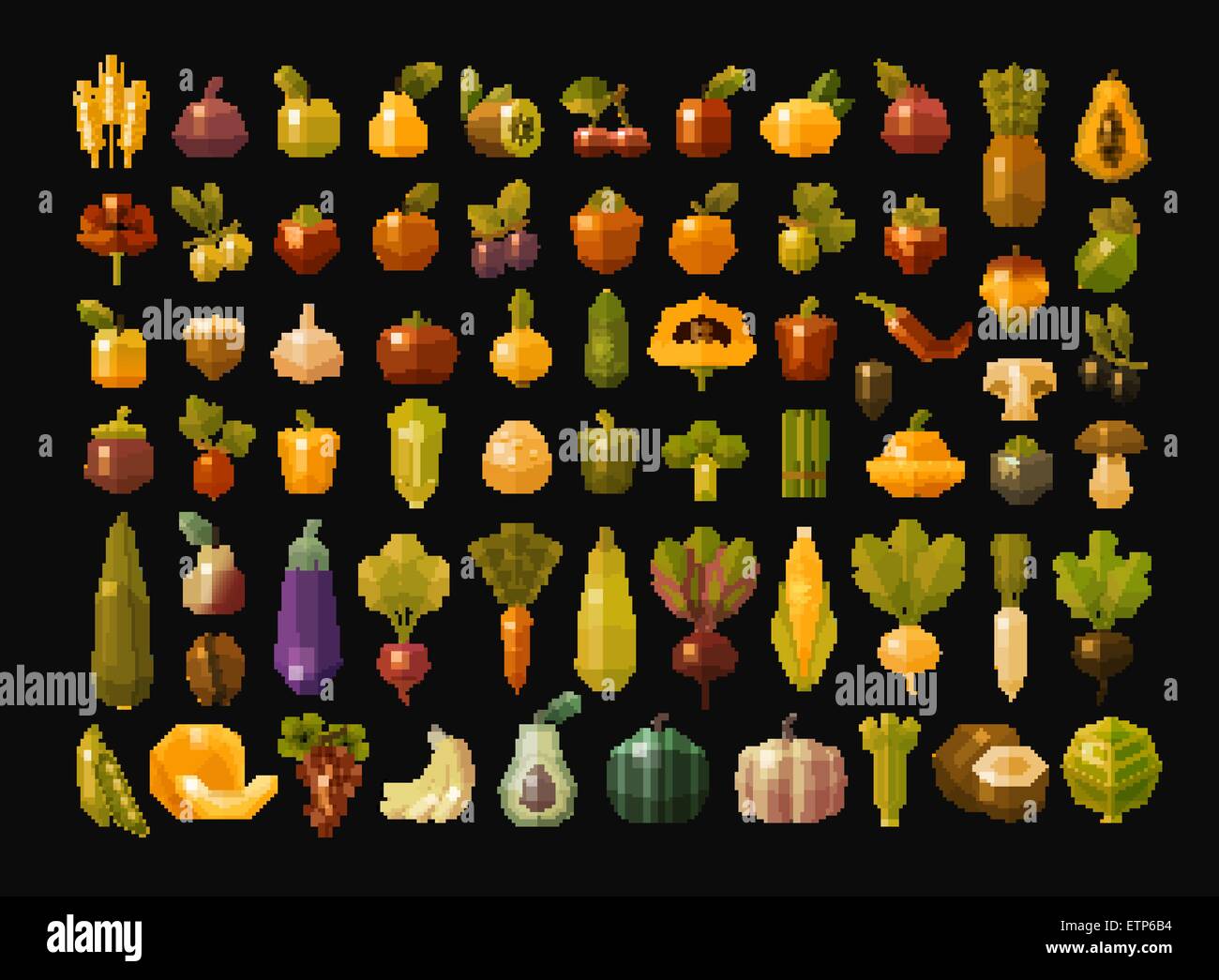 fruit and vegetables vector logos design template. fresh food or ...