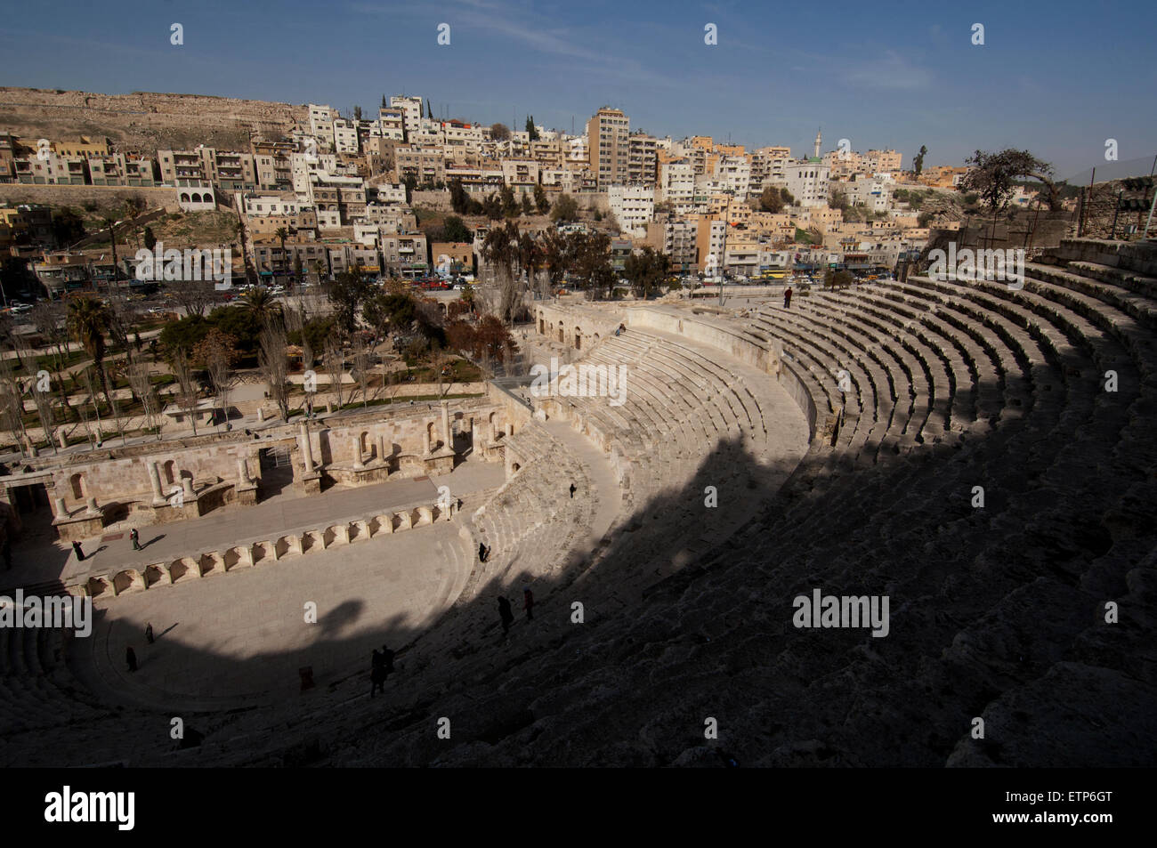 Roman Theater Downtown Amman Jordan Stock Photo