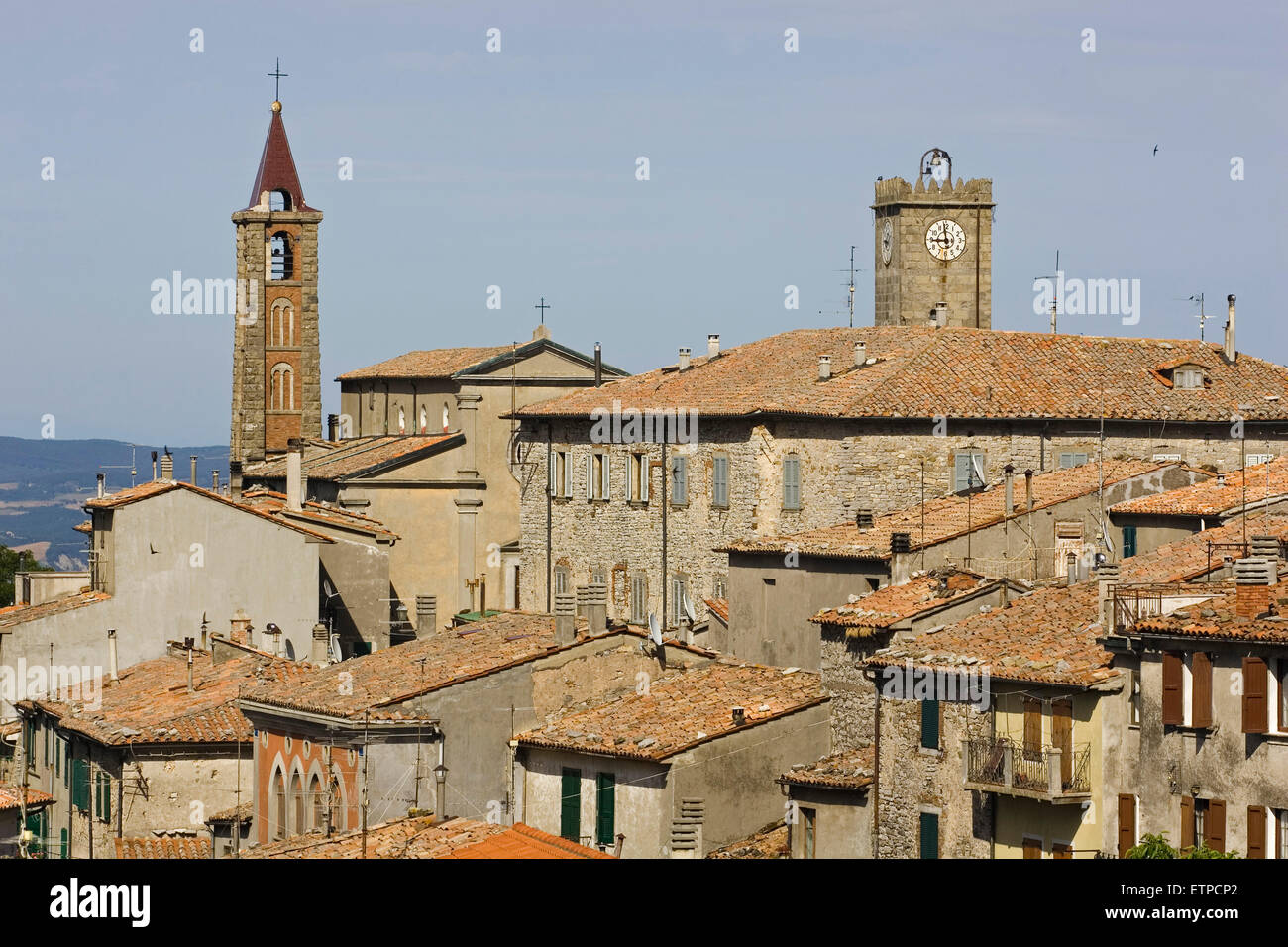 europe, italy, tuscany, castell'azzara Stock Photo