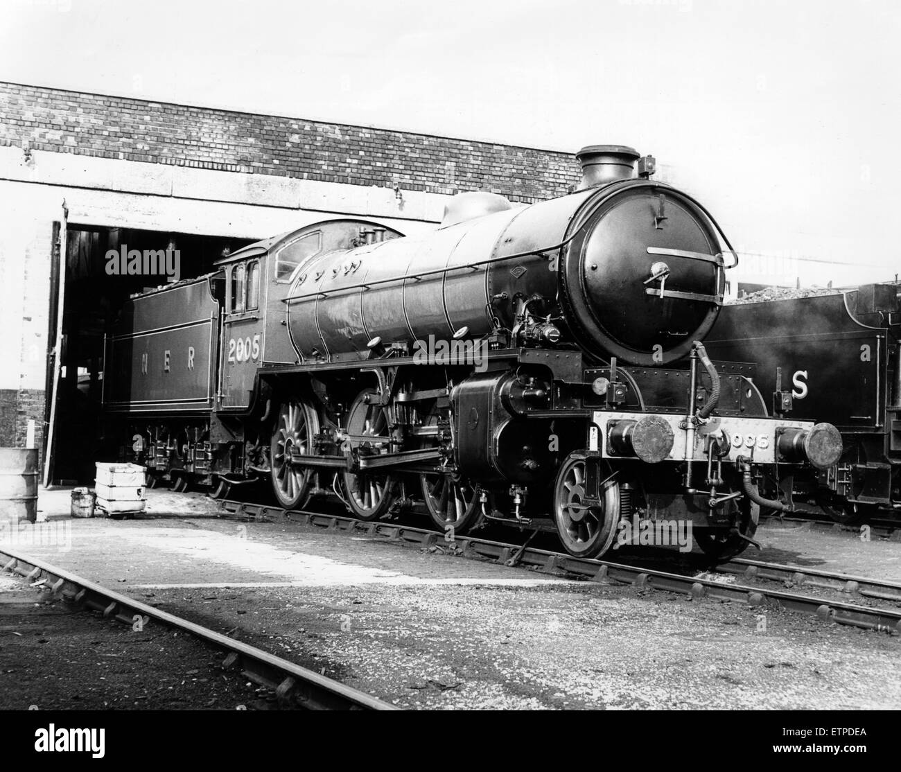 LNER Class K1 Number 2005 steam locomotive designed by Edward Thompson. Pictured at ICI Preservation Works. North Yorkshire, 24th December 1984. Stock Photo