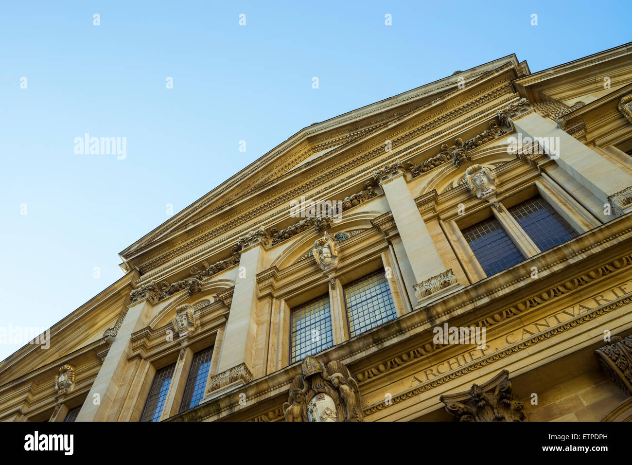 A sandstone building in Oxford taken in summer. Stock Photo