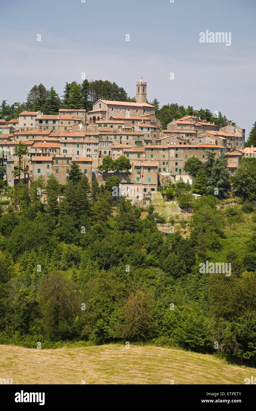 europe, italy, tuscany, gerfalco village Stock Photo - Alamy