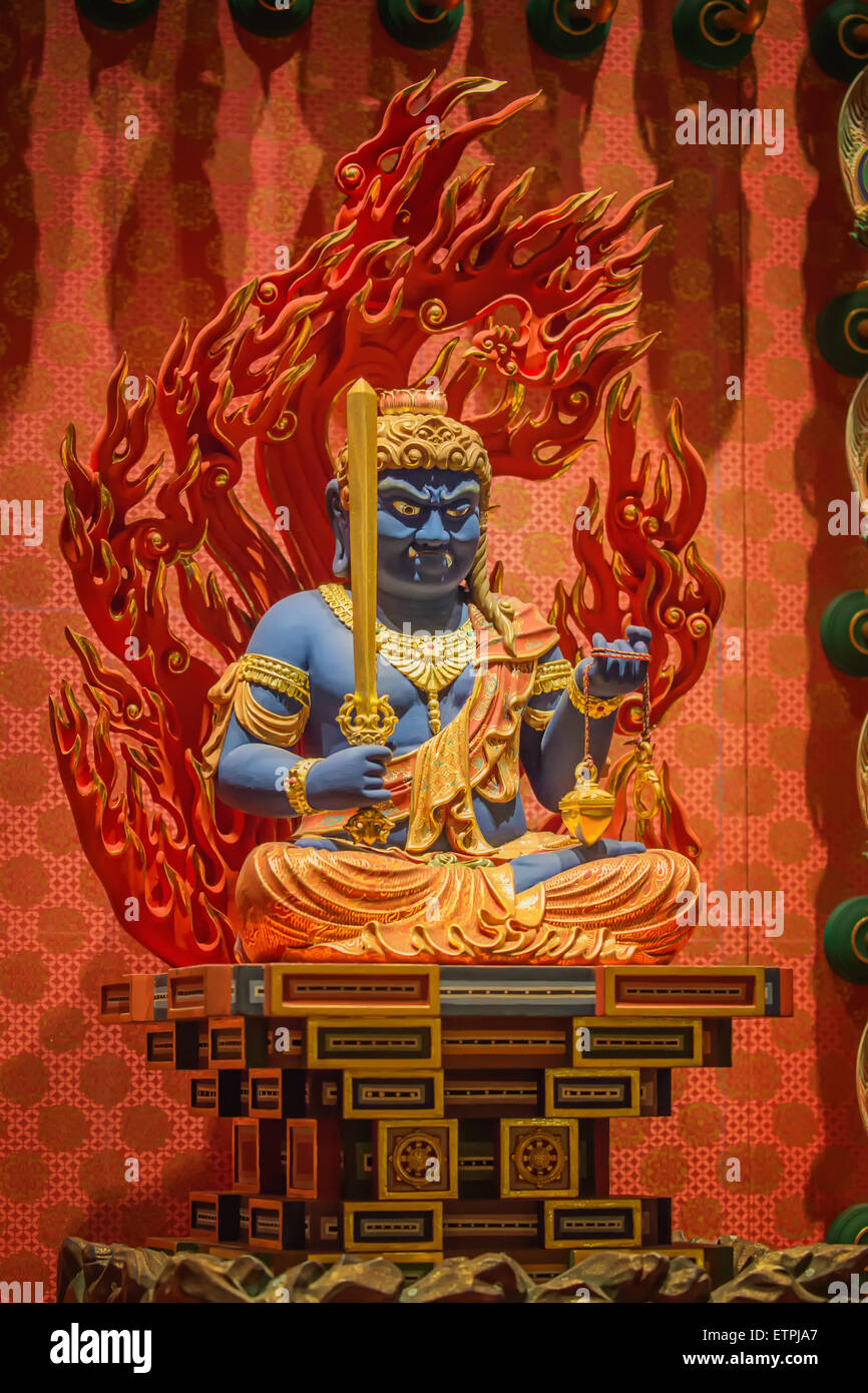 The Lord Buddha in Chinese Buddha Tooth Relic Temple in Chinatown of