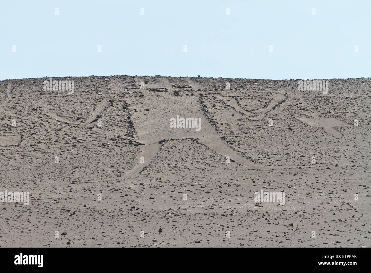 Geoglyphe El Gigante in the Atacma Desert, Northern Chile Stock Photo