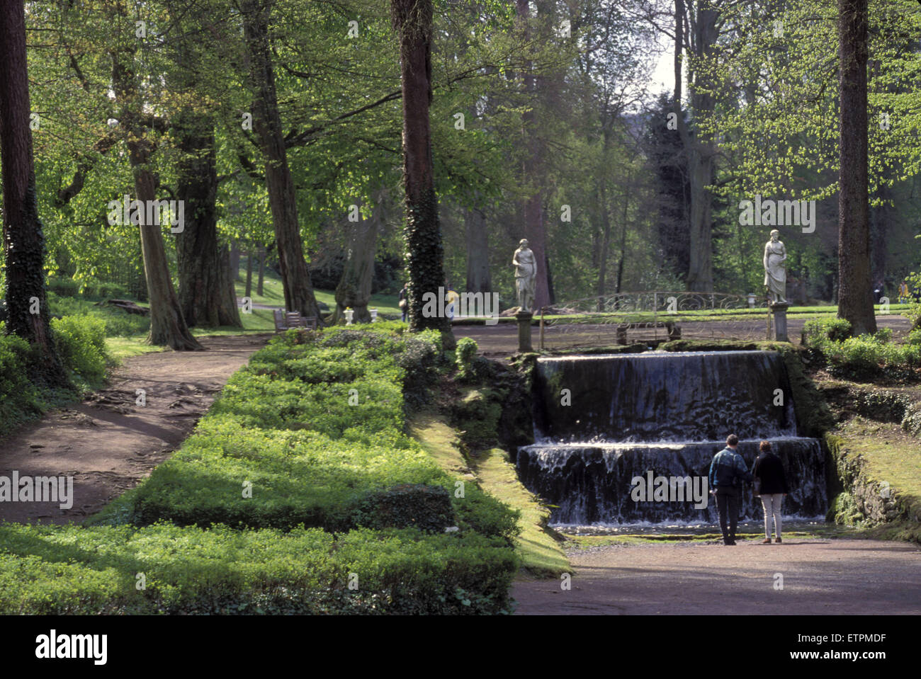 BEL, Belgium, Annevoie, Les Jardins d'Annevoie <the water gardens of Annevoie rank among the most important in Europe, all water Stock Photo