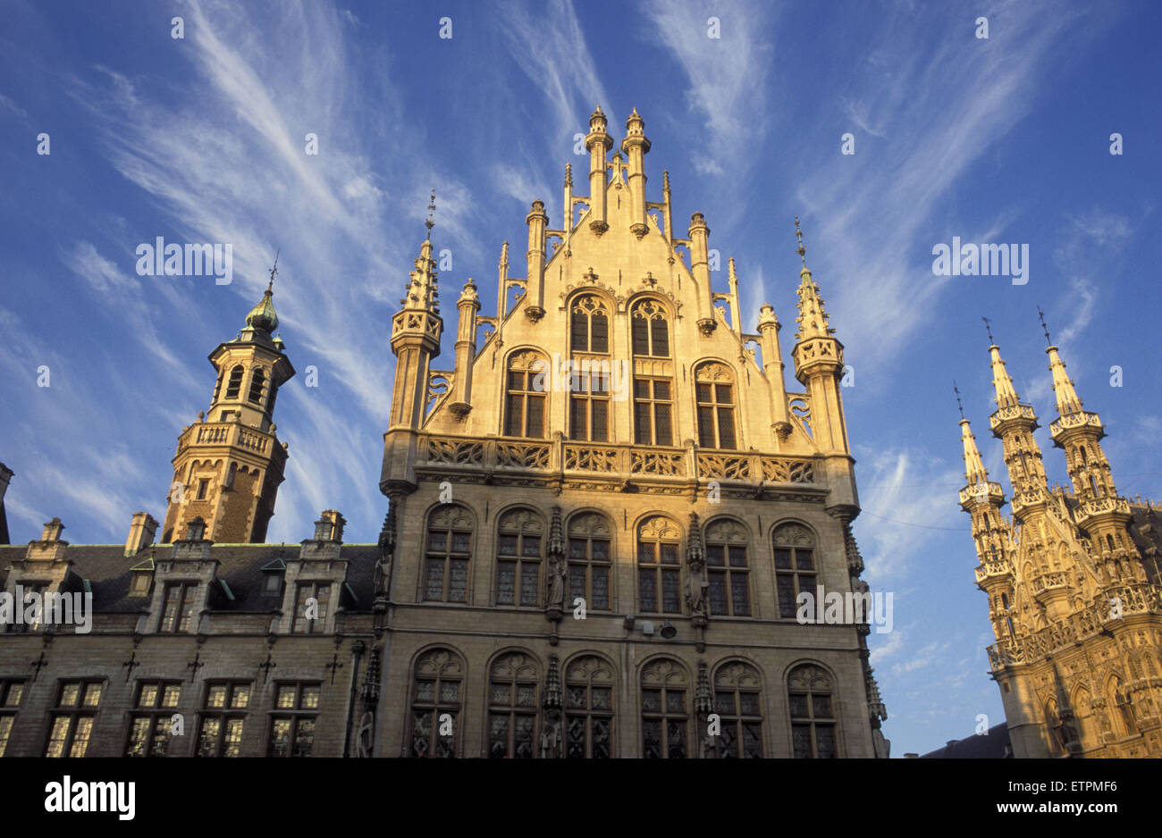 Bel Belgium Flanders Louvain House At The Great Market On The