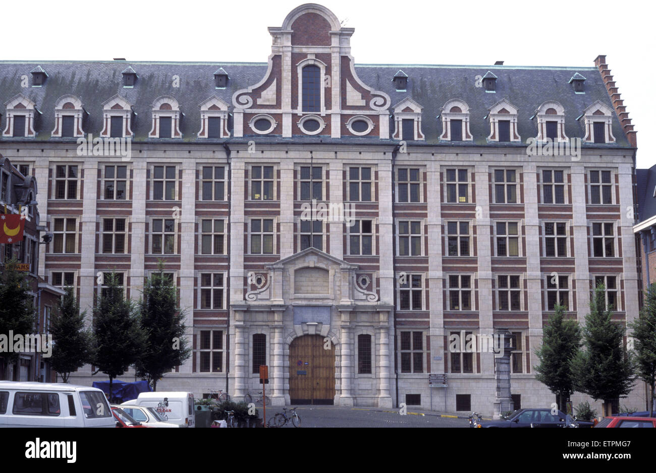 BEL, Belgium, Flanders, Louvain, building of the university at the old market.  BEL, Belgien, Flandern, Loewen, Gebaeude der Uni Stock Photo