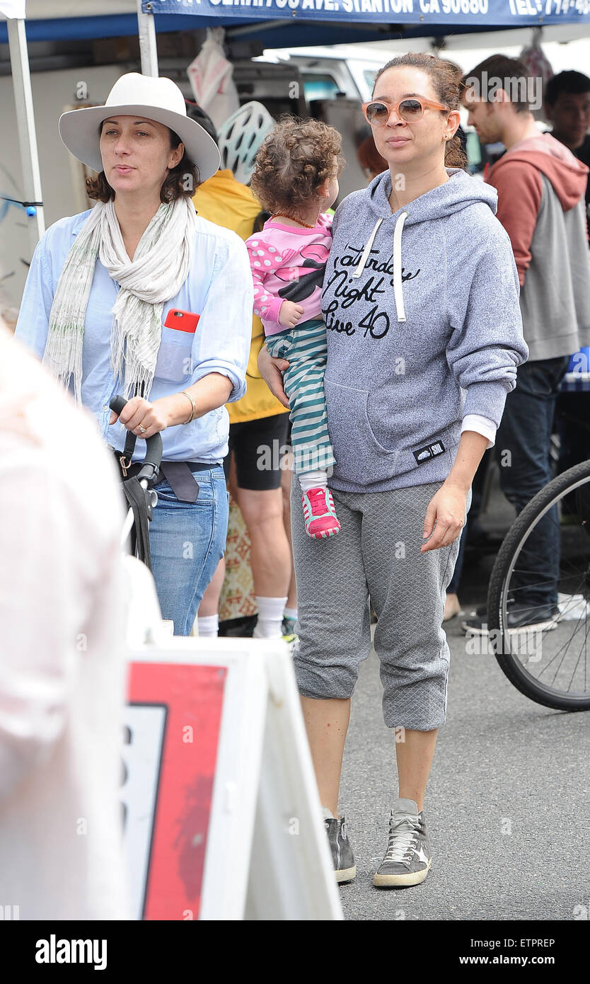 Maya Rudolph at the Farmers Market with her daughter Featuring Maya