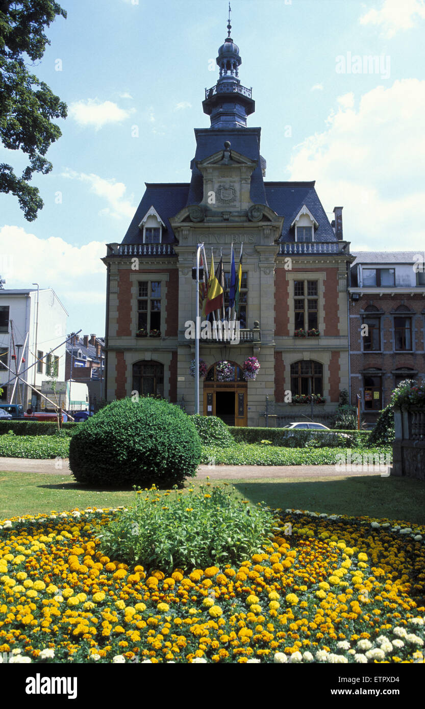BEL, Belgium, Eastbelgium, Malmedy, the town hall.  BEL, Belgien, Ostbelgien, Malmedy, das Rathaus. Stock Photo