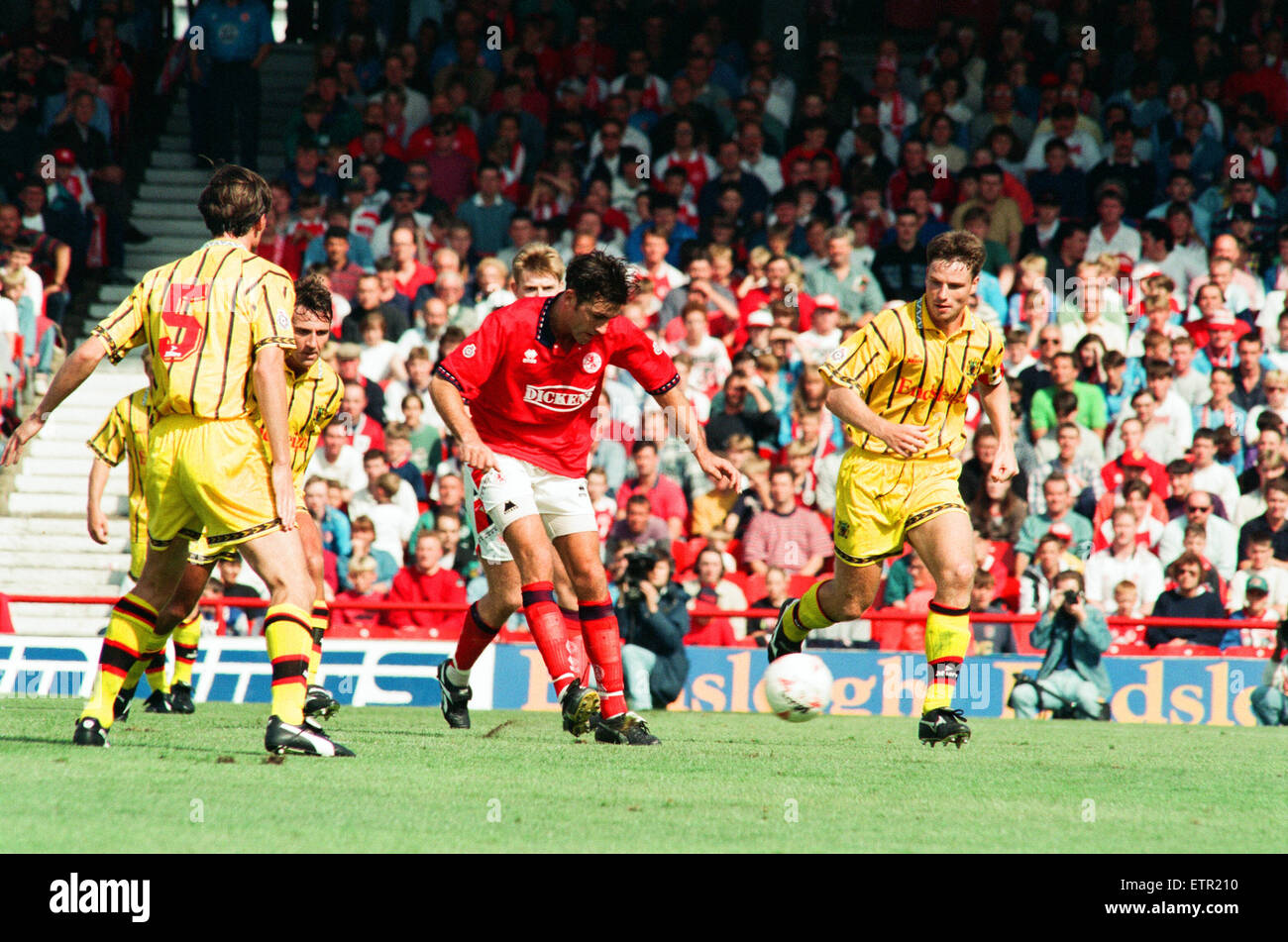 Middlesbrough 2 -0 Burnley Division 1 match held at Ayresome Park. 13th August 1994. Stock Photo