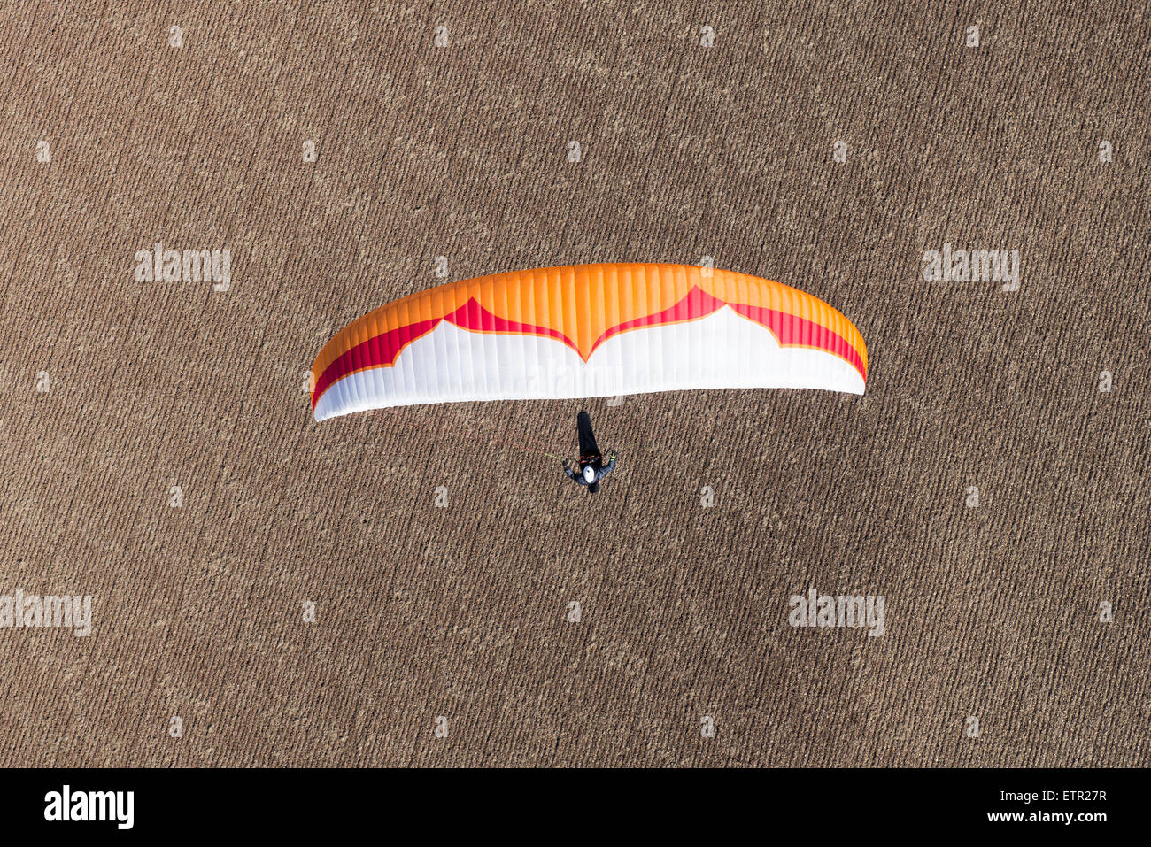 Paraglider, Paragliding, natural forms, Algodonales, sport, Andalusia, summer, vacation, province of Cadiz, Spain Stock Photo
