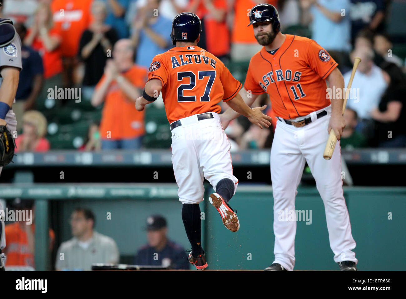 Men's Houston Astros #27 Jose Altuve Green Salute to Service Cool