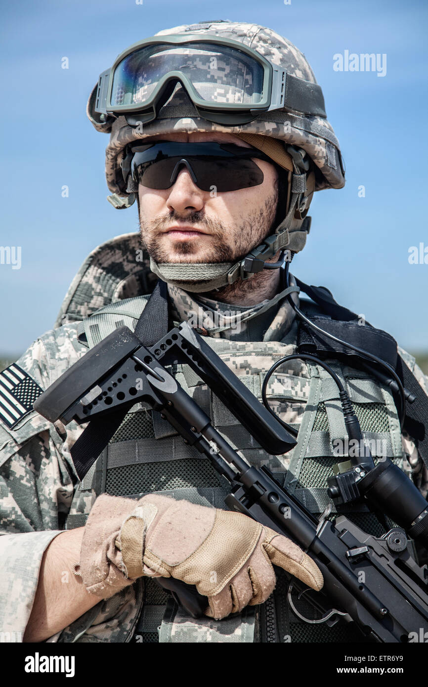 United States paratrooper Stock Photo