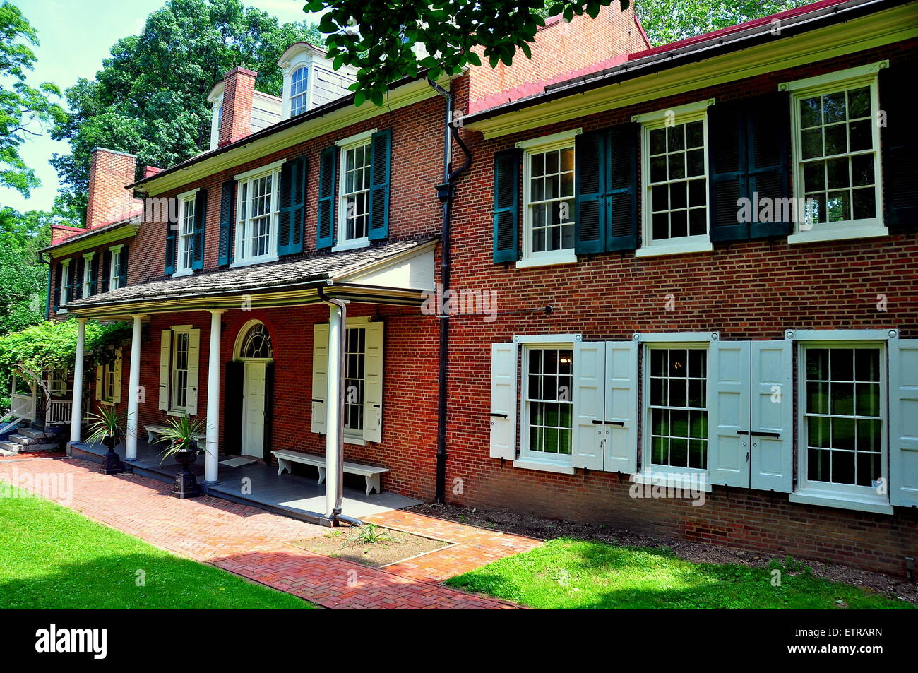 Lancaster, Pennsylvania Federalstyle historic Wheatland mansion, home of James Buchanan. the