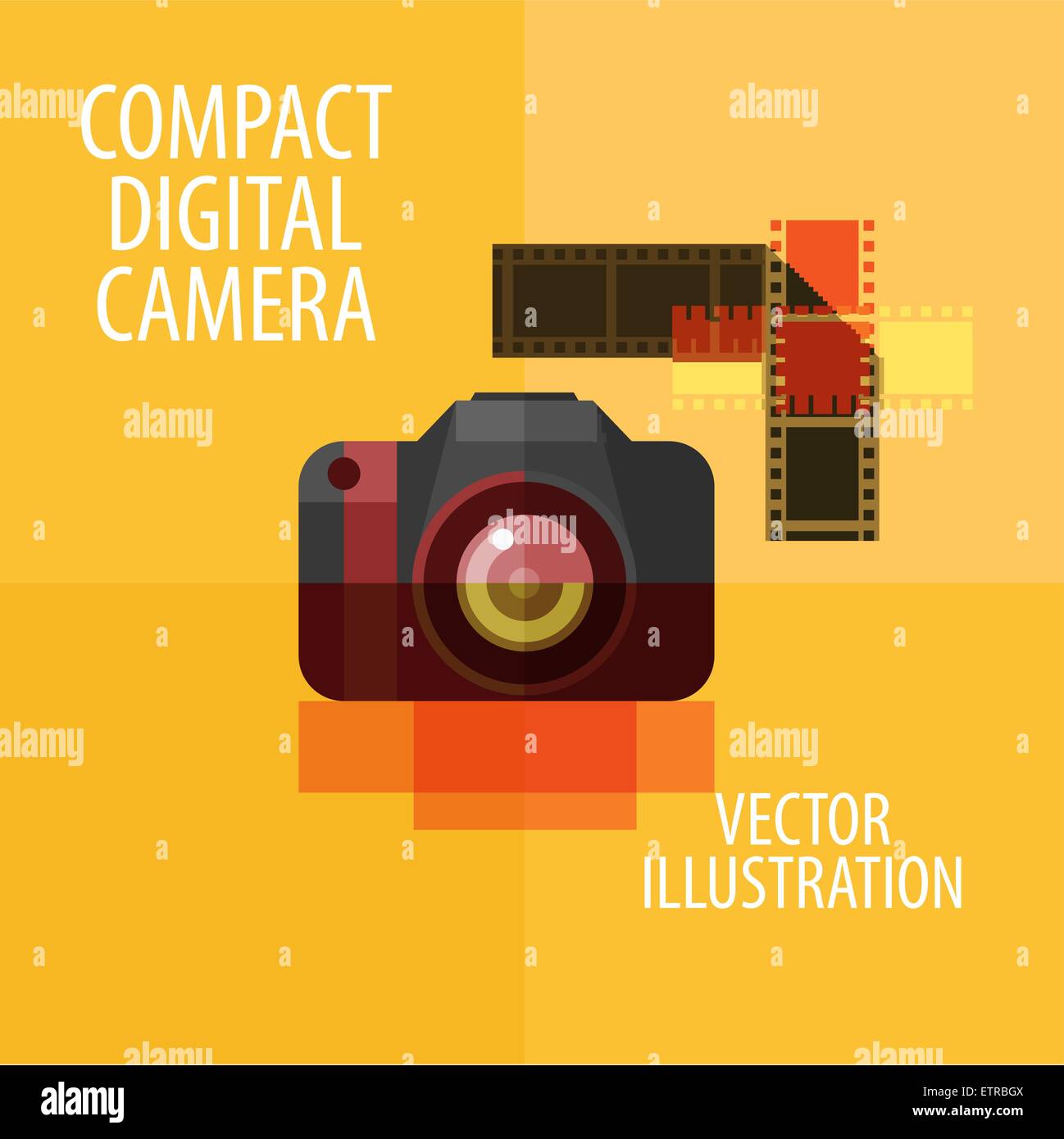 photo camera vector logo design template. digital camera or photograph, photography Stock Vector