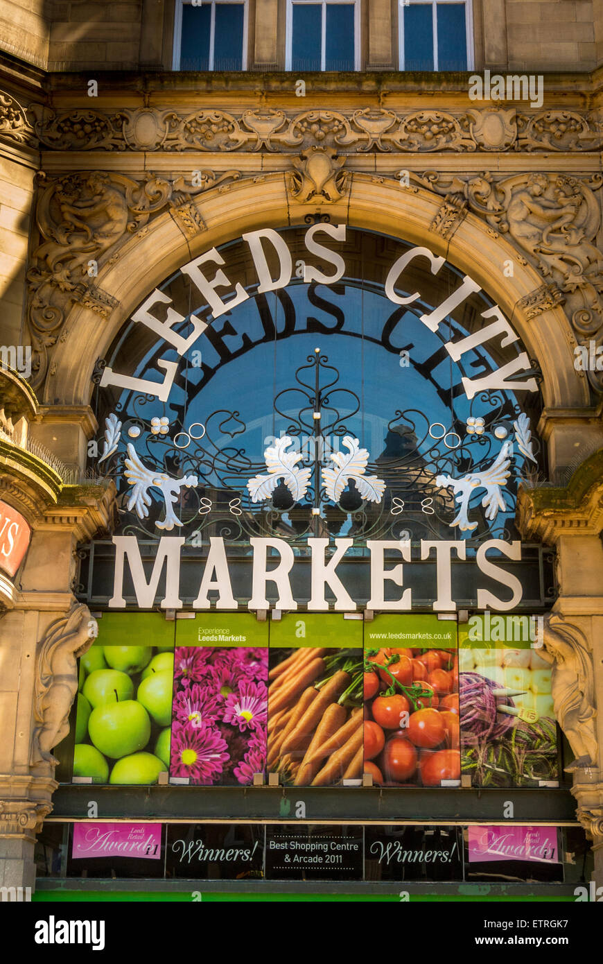 Leeds Market, Leeds, UK. Stock Photo