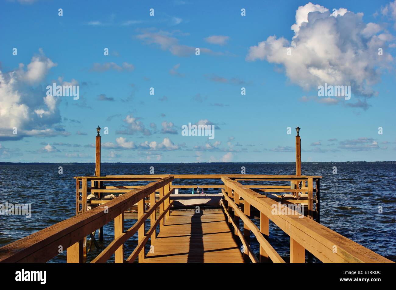 A scenic dock in Yalaha, Florida Stock Photo Alamy