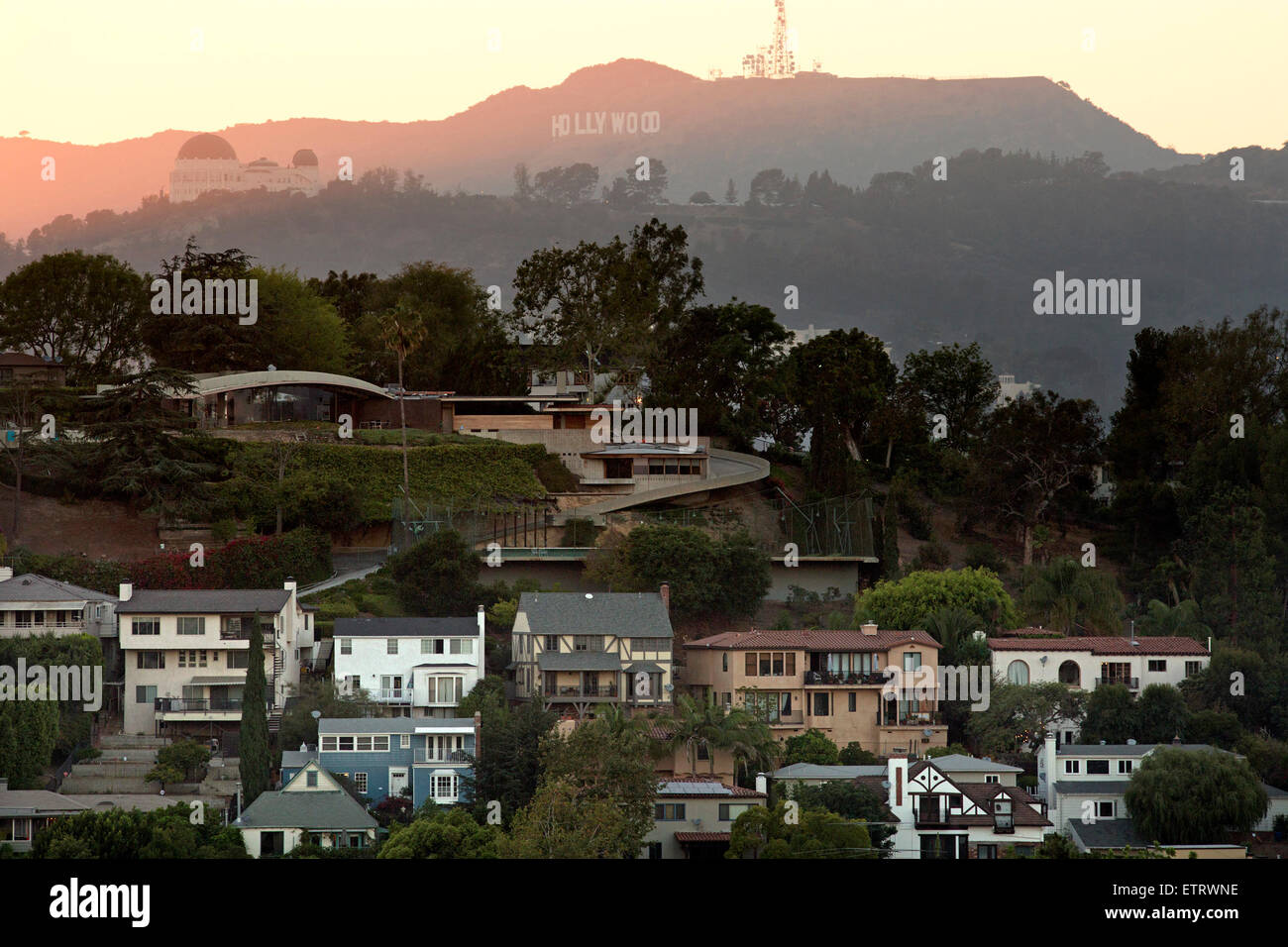 July 2, 2014 Los Angeles, California, U.S Houses in Silver Lake are