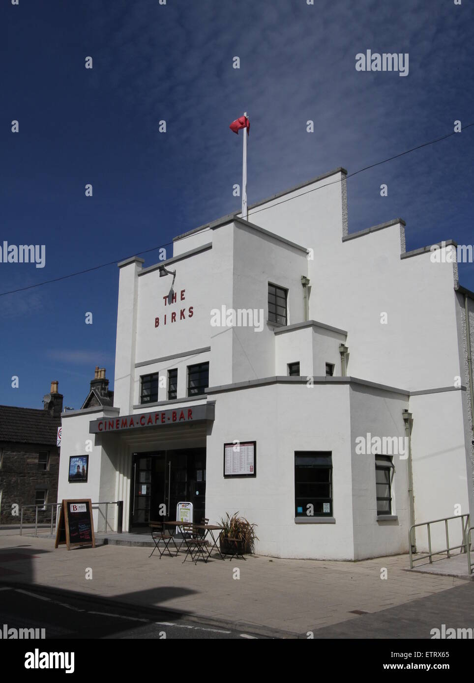 Exterior of The Birks Cinema Cafe Bar Aberfeldy Scotland  June 2015 Stock Photo