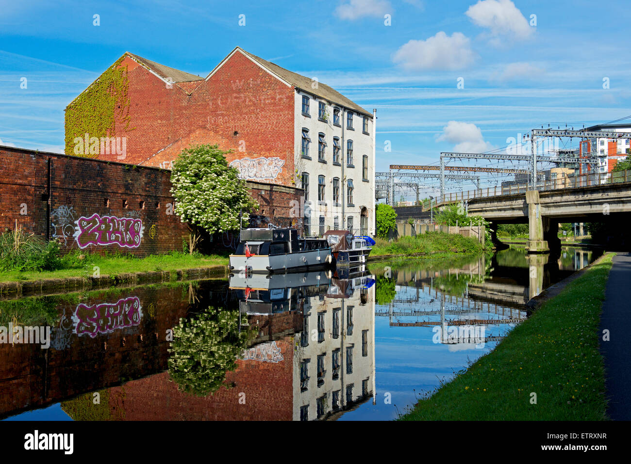 The LeedsLiverpool Canal in the centre of Leeds, West Yorkshire