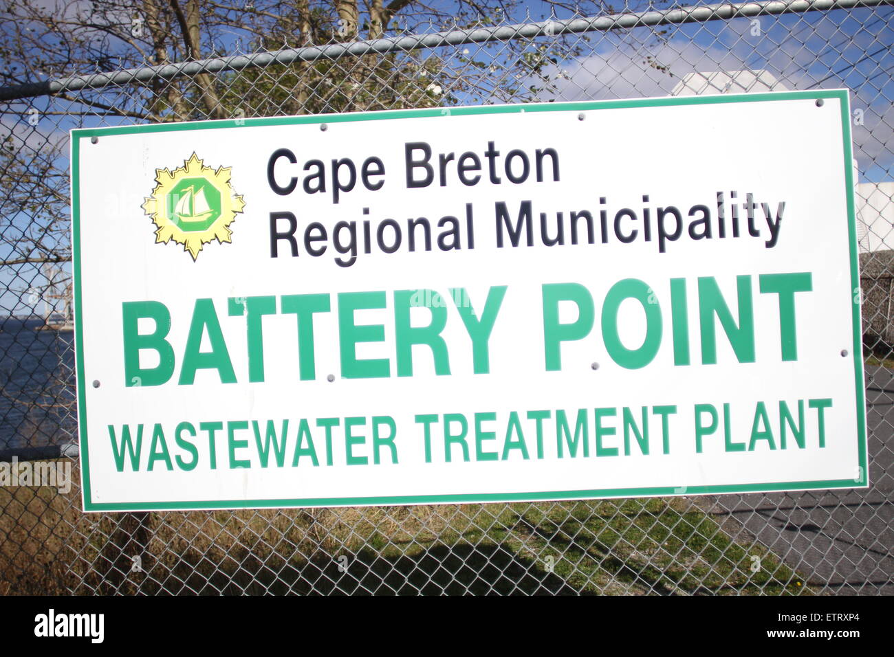 Battery Point wastewater treatment plant in Sydney, Nova Scotia Stock Photo Alamy