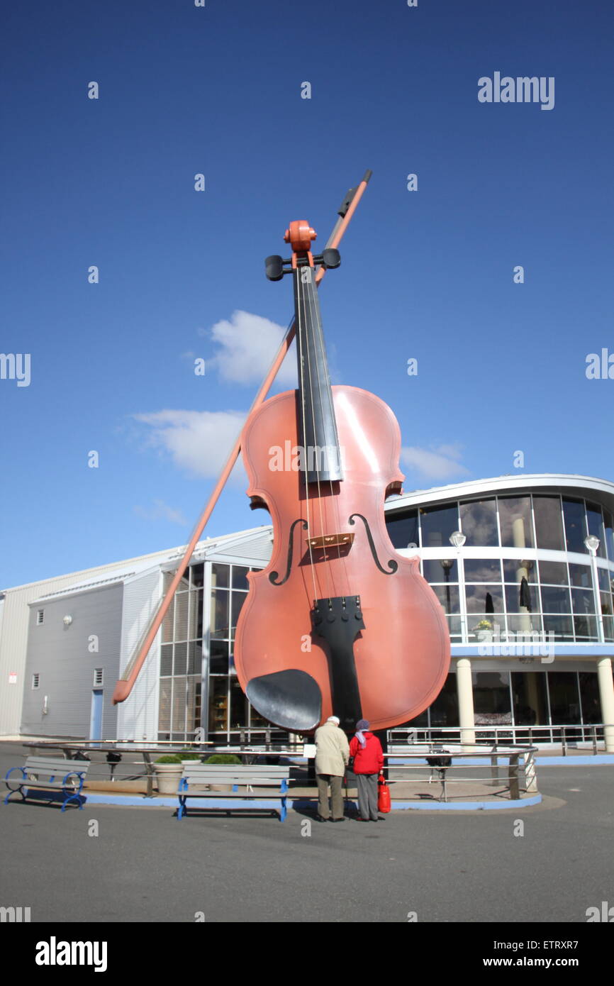 The Big Fiddle at the Sydney Marine Terminal in Nova Scotia. Stock Photo