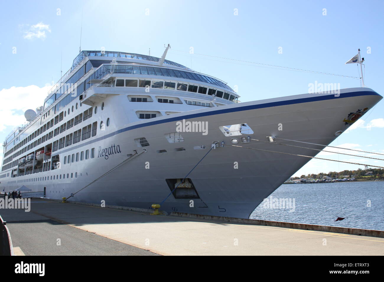 Regatta Cruise Ship in Sydney, Nova Scotia Stock Photo Alamy