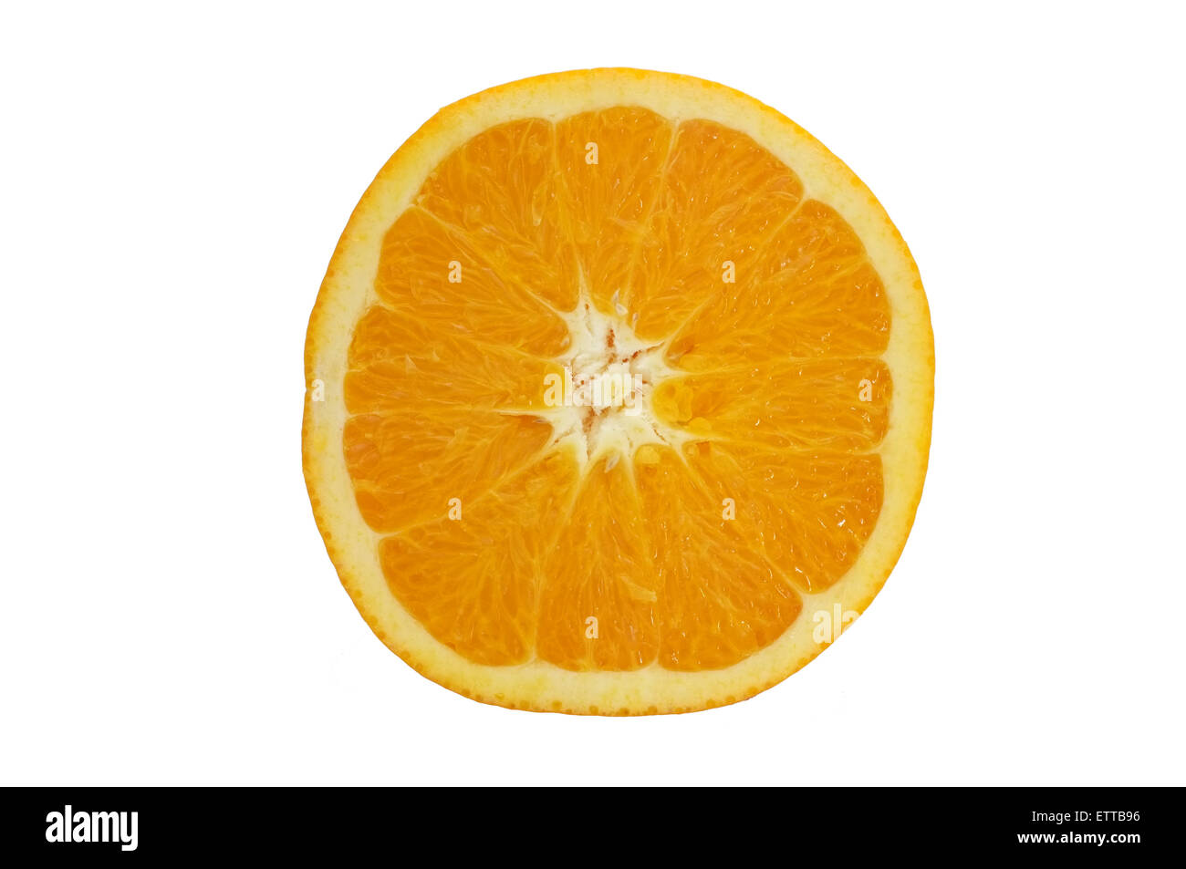 orange and slice of orange isolated on white background Stock Photo - Alamy