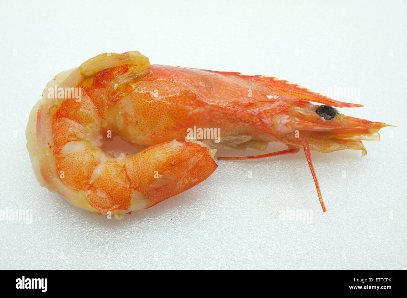 Cooked shrimp / prawn / seafood with head Stock Photo Alamy