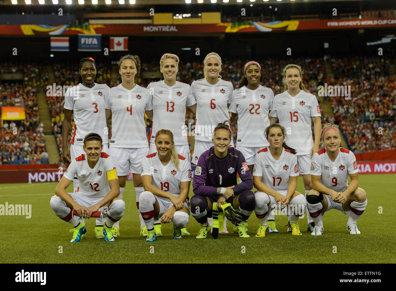 Montreal, Canada. 15th June, 2015. The Canadian National Women's soccer ...