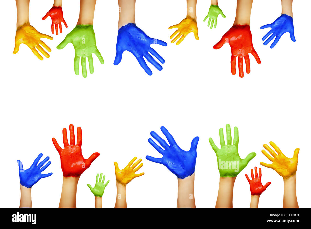 hands of different colors Stock Photo Alamy