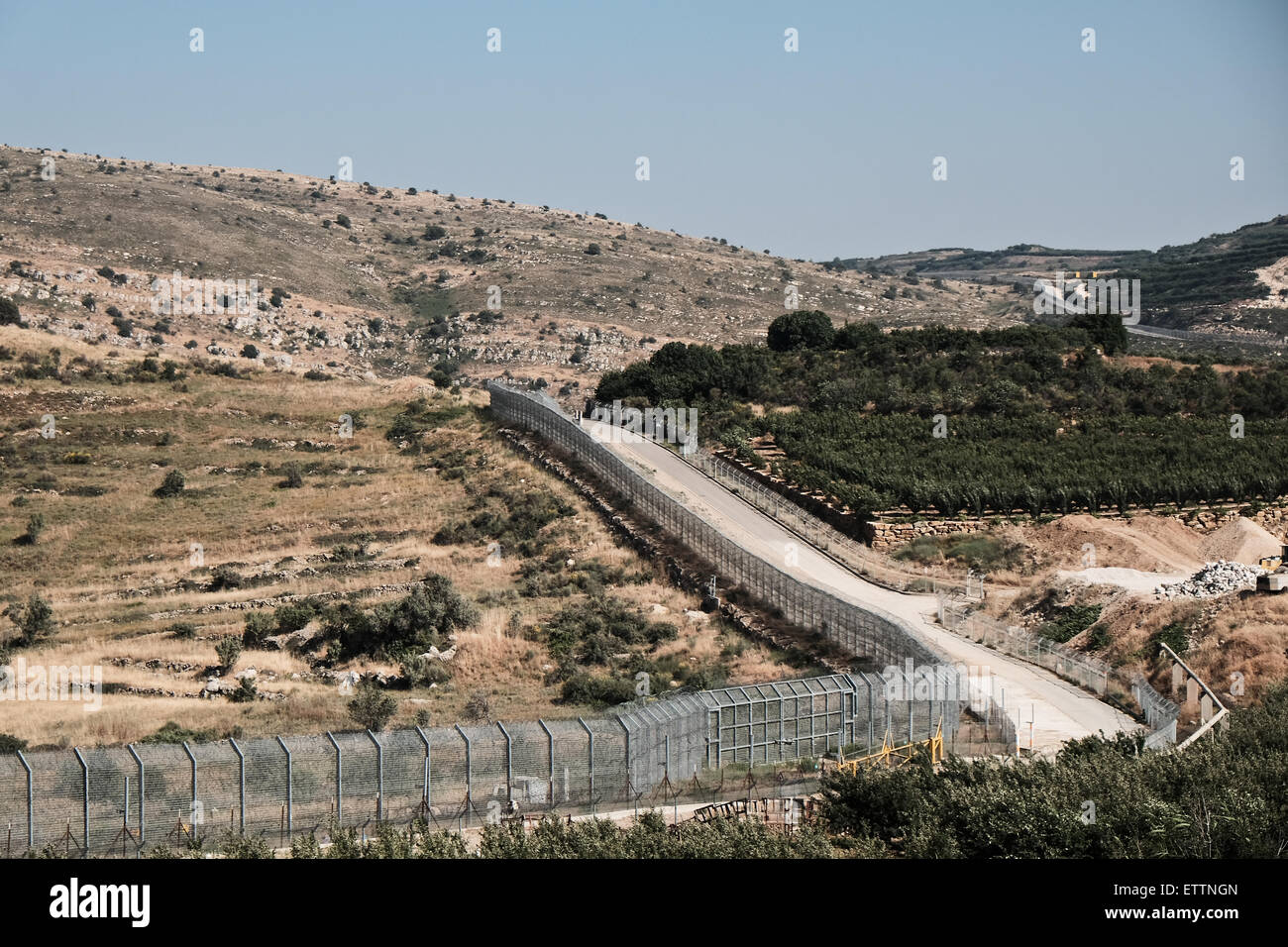 Majdal Shams Israel 15th June 2015 The Israeli Syrian Border Fence Majdal Shams Israel 15th June 2015 The Israeli Syrian Border Fence