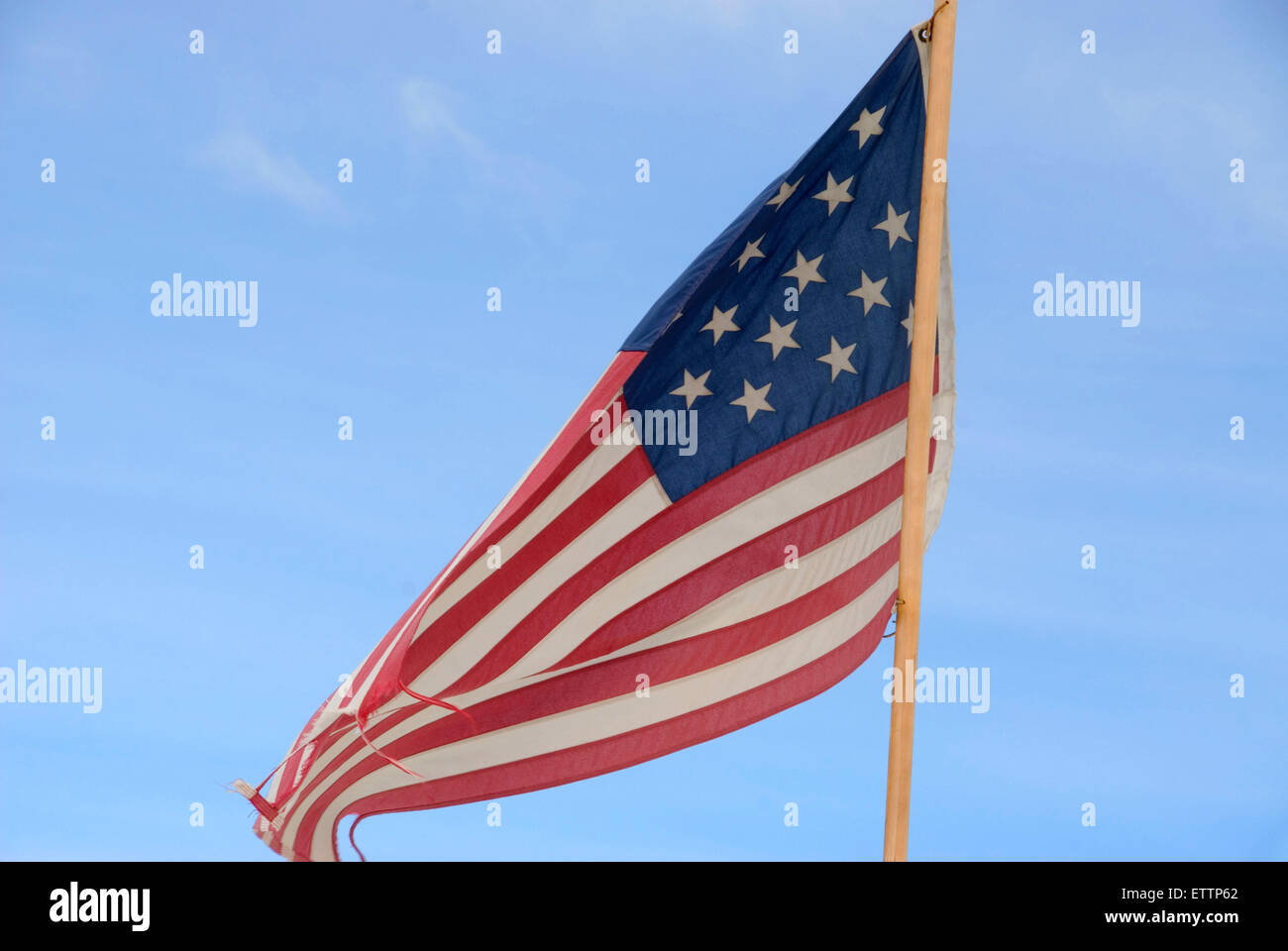 American flag in camp, Grizzly Mountain Long Rifles Horse Ridge ...