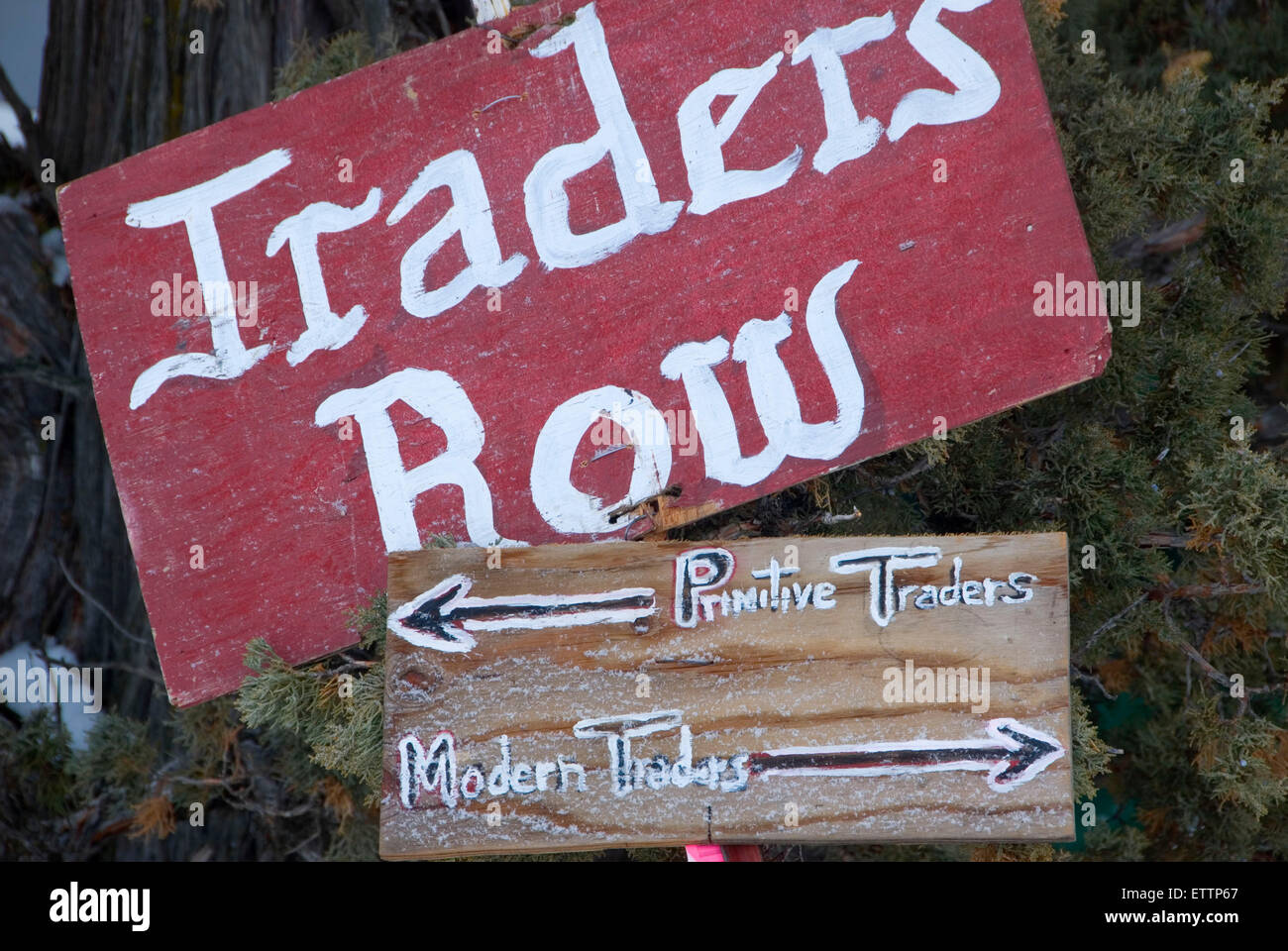 Rendezvous Trader sign, Grizzly Mountain Long Rifles Horse Ridge ...