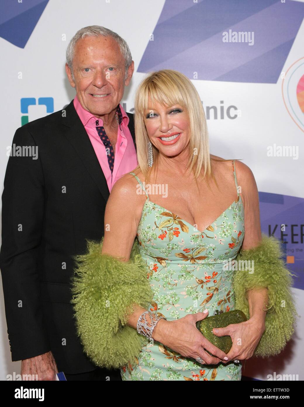 Alan Hamel, Suzanne Somers at arrivals for Keep Memory Alive 19th Annual Power of Love Gala, MGM Grand Garden Arena, Las Vegas, NV June 13, 2015. Photo By: James Atoa/Everett Collection Stock Photo
