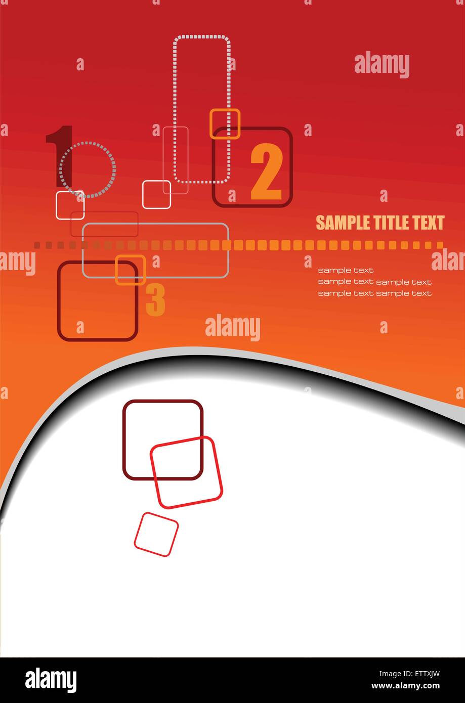 Hi-tech red abstract background. Vector colored illustration Stock ...