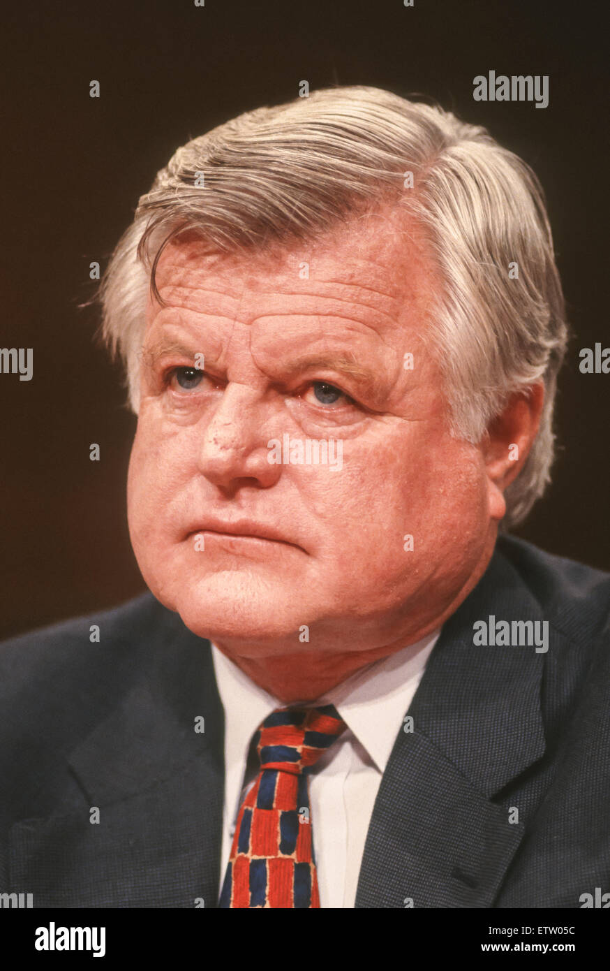 WASHINGTON, DC, USA - U. S. Senator Ted Kennedy (D-Massachusetts). July 1994 Stock Photo