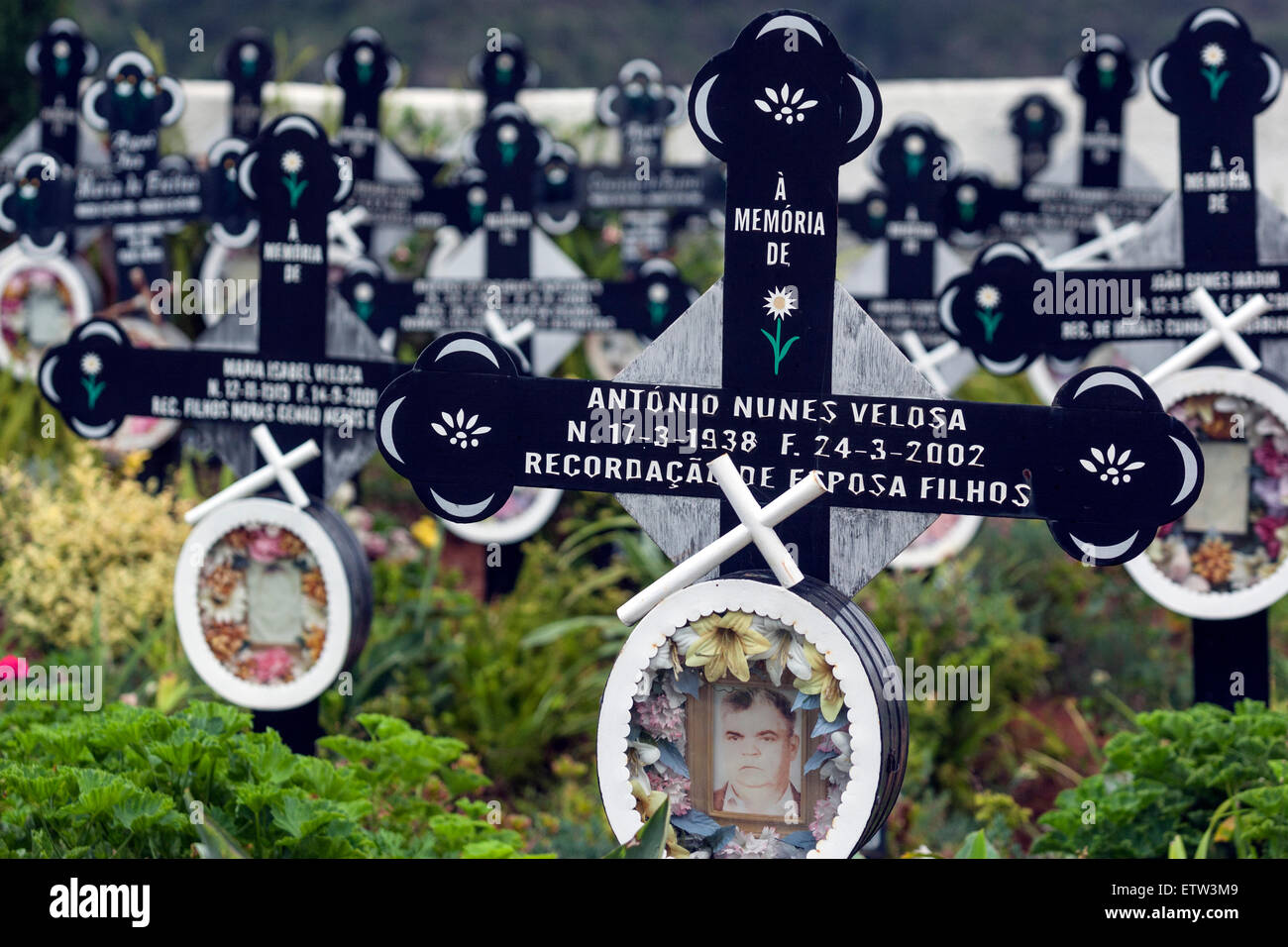 Madeira cemetery Stock Photo
