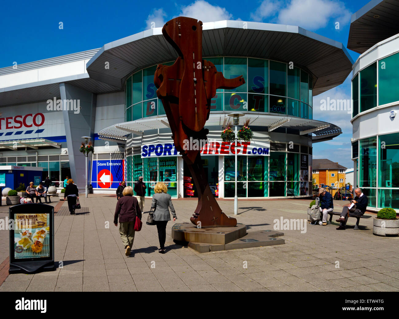 The Rushes Shopping Centre in Loughborough Leicestershire England UK